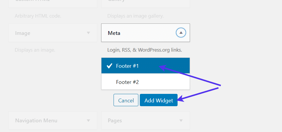 Añadiendo un widget