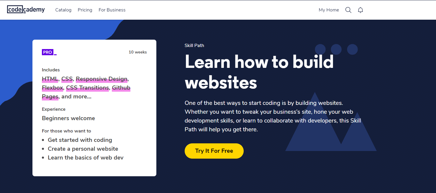 CA - Construir caminho para websites