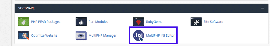 MultiPHP Ini Editor no cPanel
