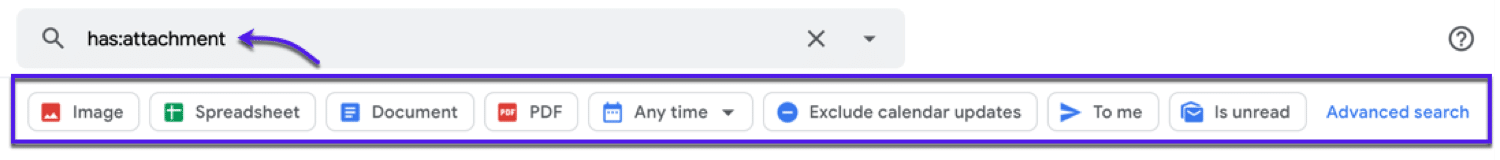 Zoekfilters in Gmail