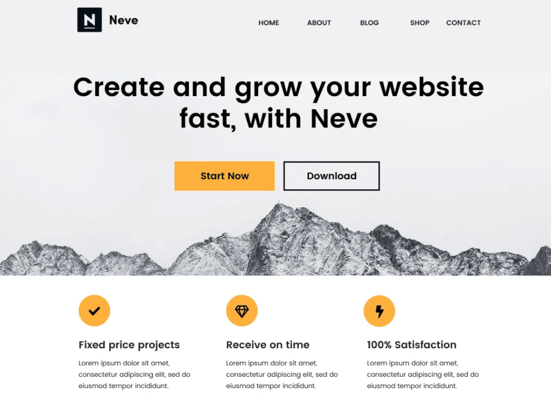 Neve - fastest WooCommerce theme