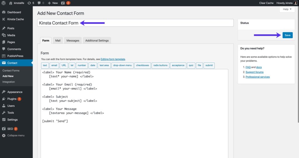 How to Configure Contact Form 7 for Your WordPress Site