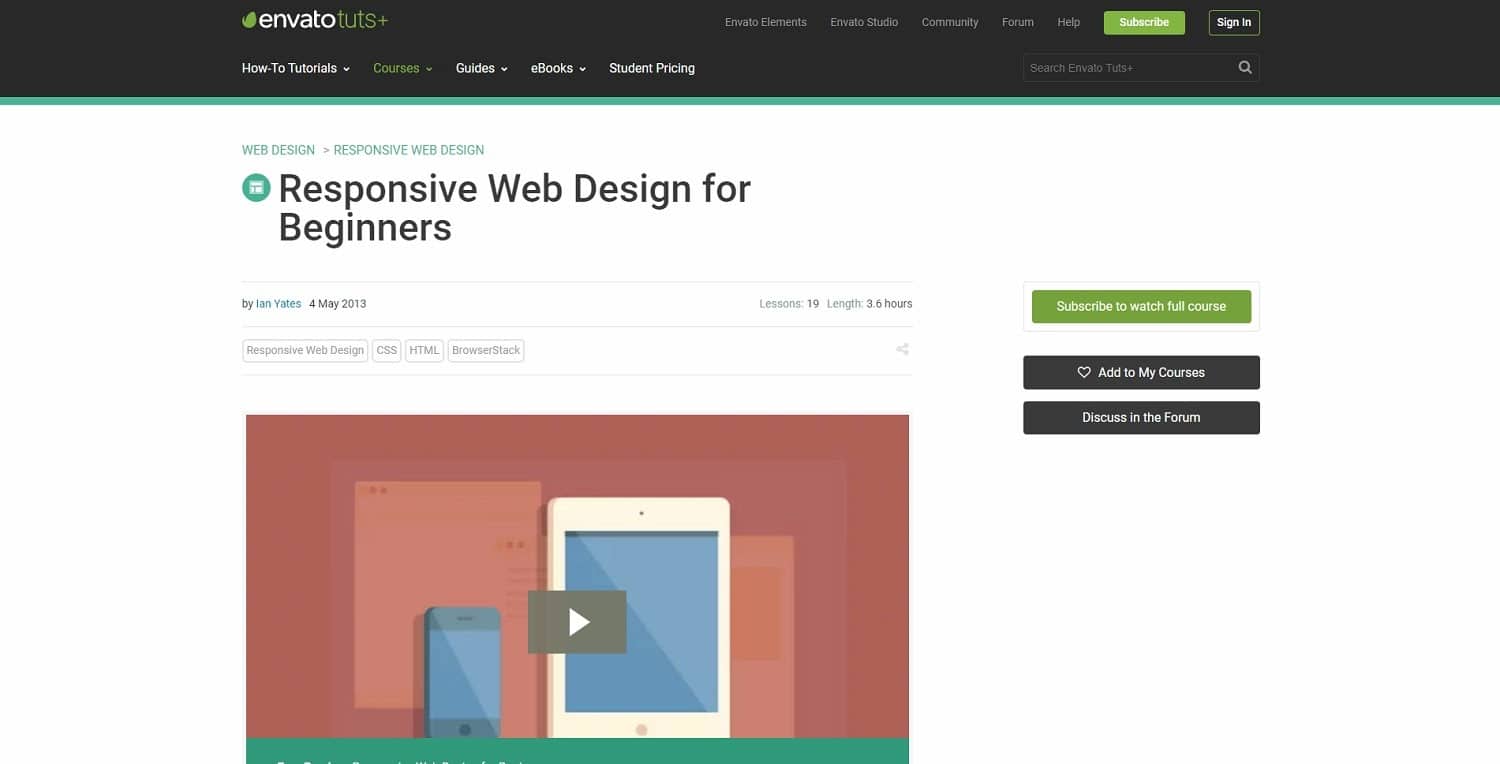 Tuts+ - Curso de web design responsivo