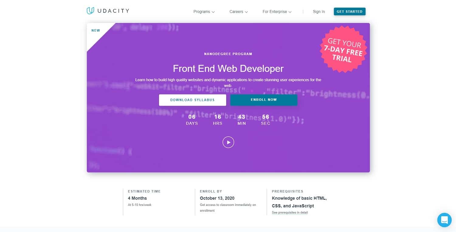 Nanodegree Frontend Development