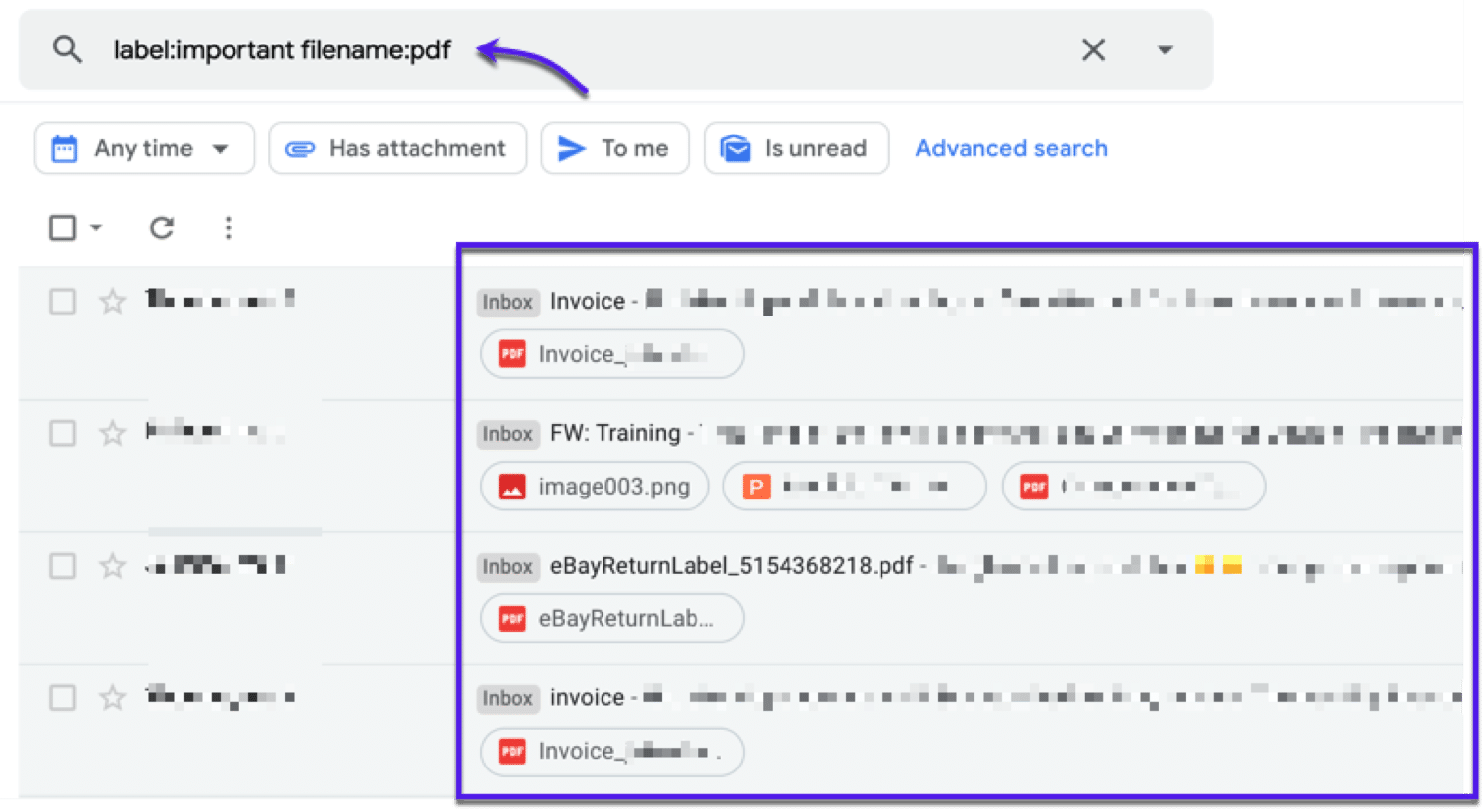 attachment not showing in gmail