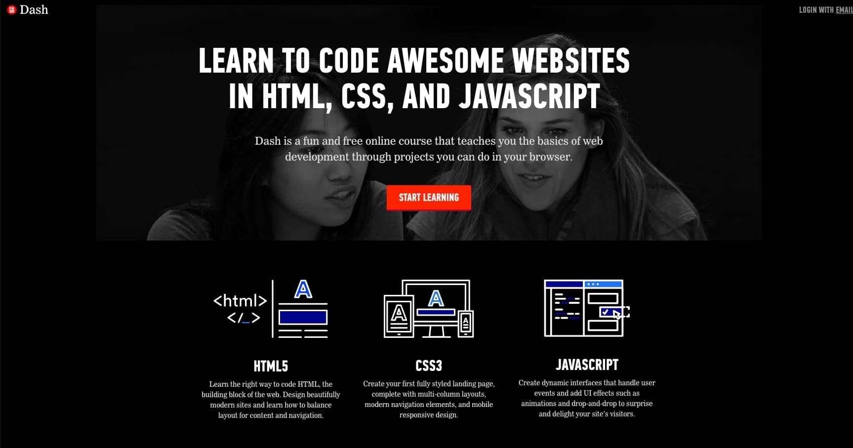 web design course — Dash by General Assembly