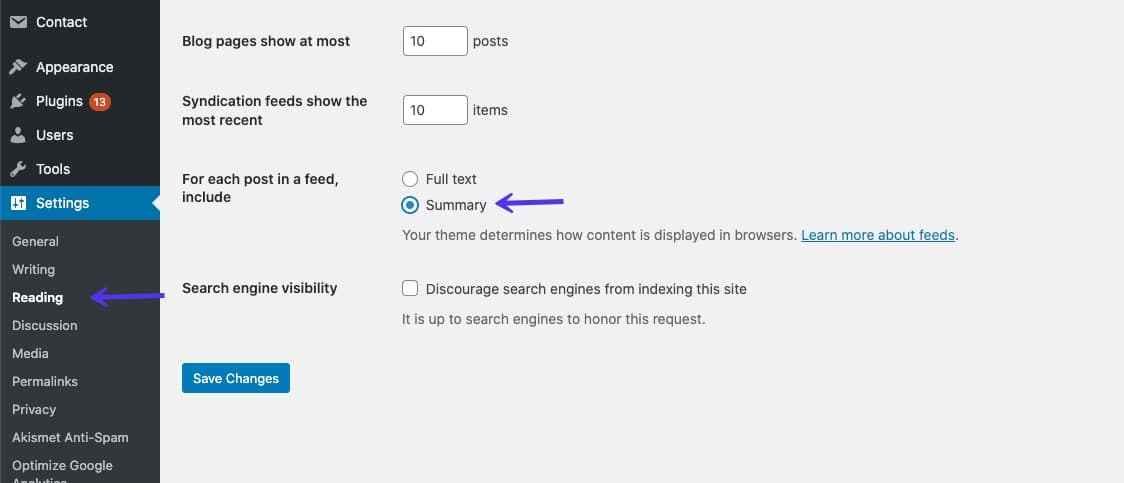 Configurando tu RSS feed en WordPress