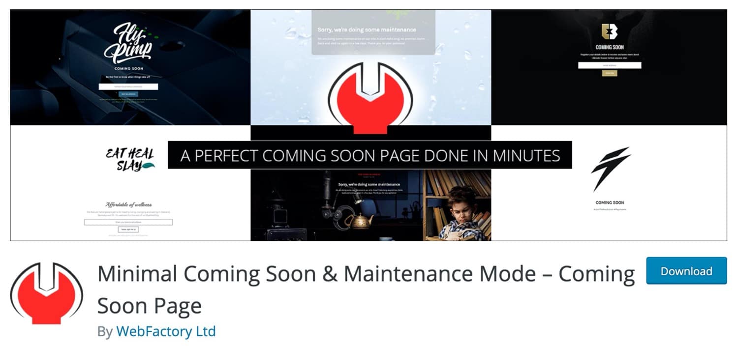 Minimal Coming Soon & Maintenance Mode