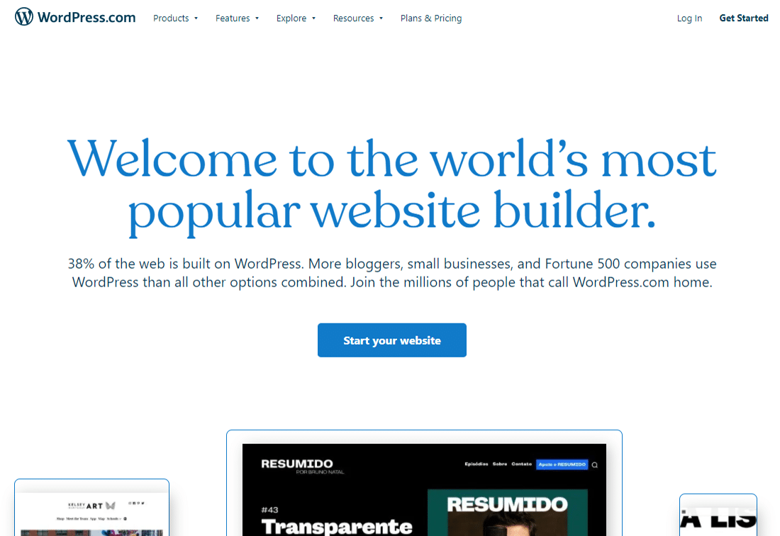 WPaaSの代表例「WordPress.com」