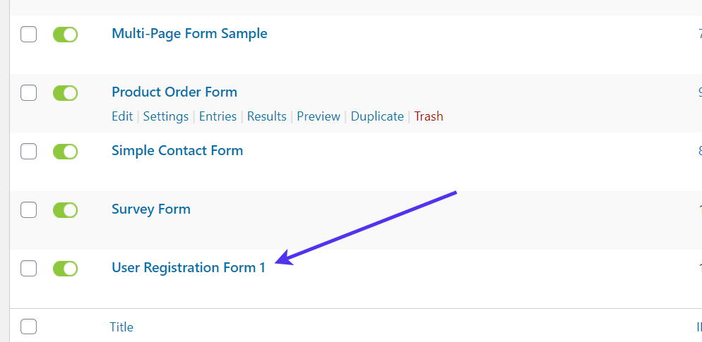 user reg form - WordPress Registration Form