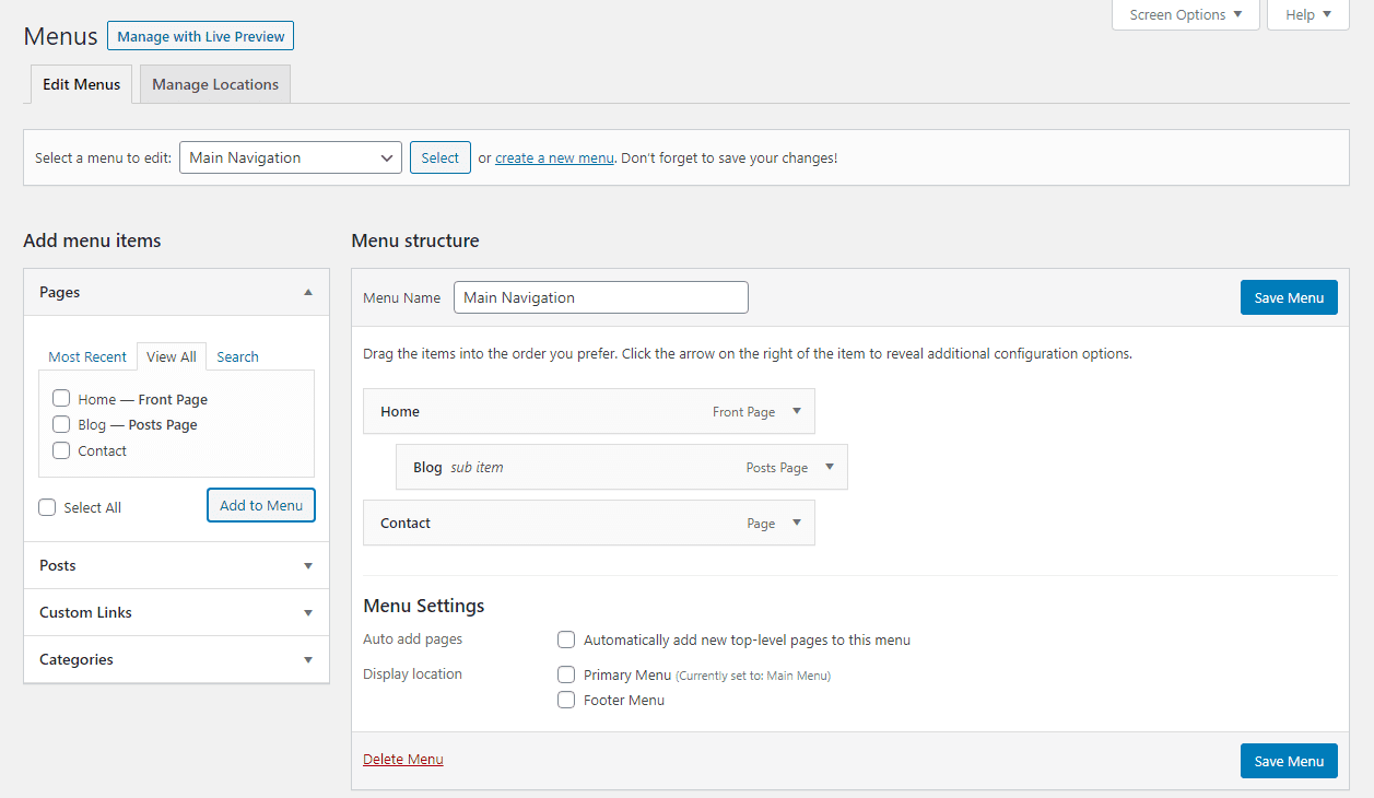 Ein Dropdown-Menü erstellen