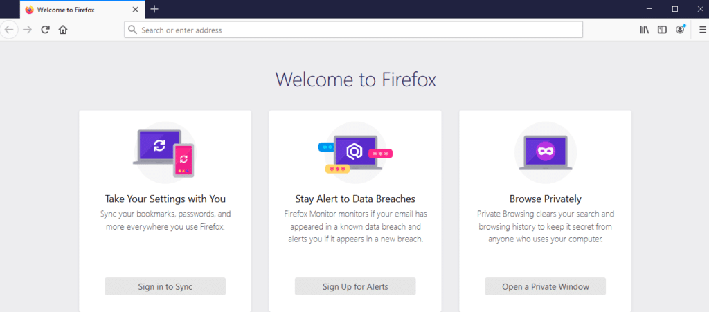 De Mozilla Firefox web browser.