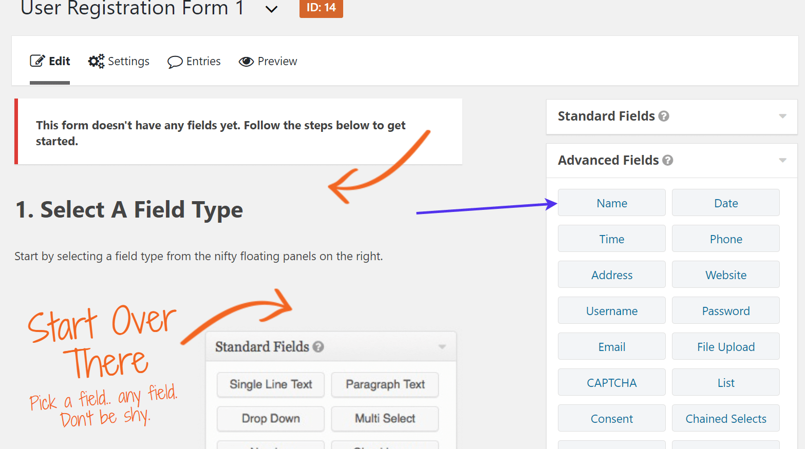 WordPress Registration Form builder