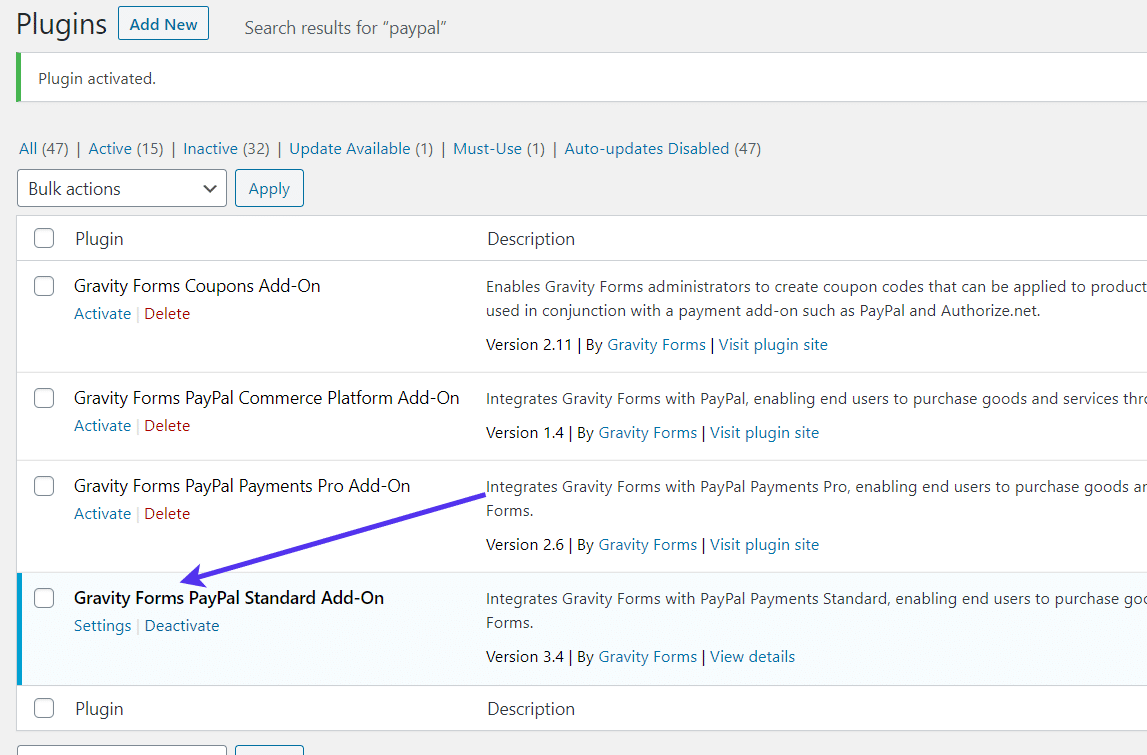 Verifica della corretta installazione degli add-on