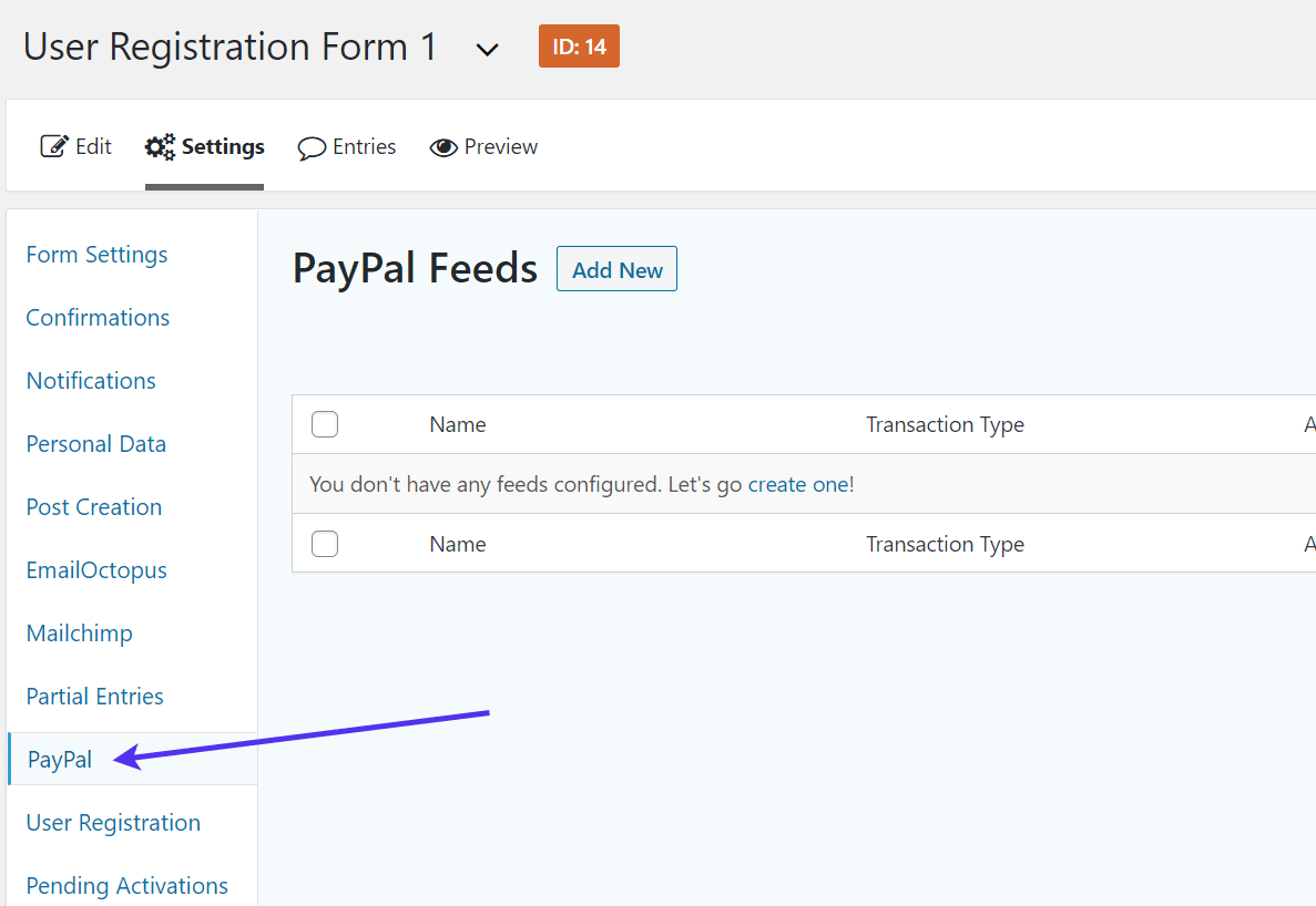 PayPal Feeds