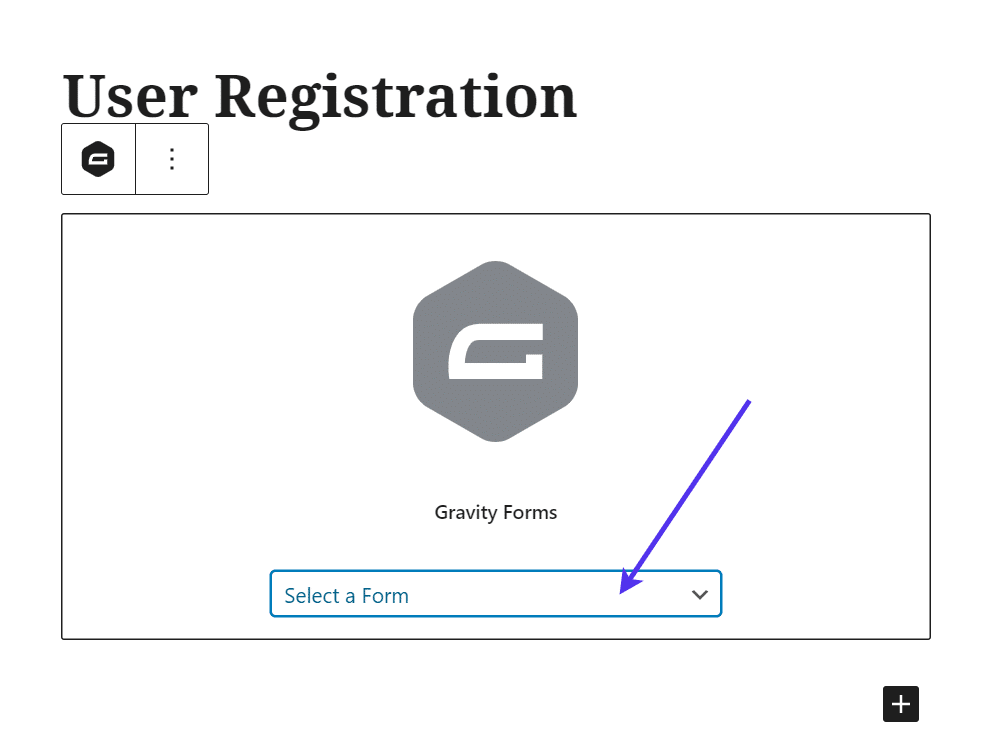 select a form