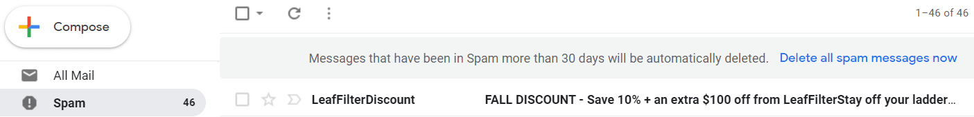 spam headline keywords