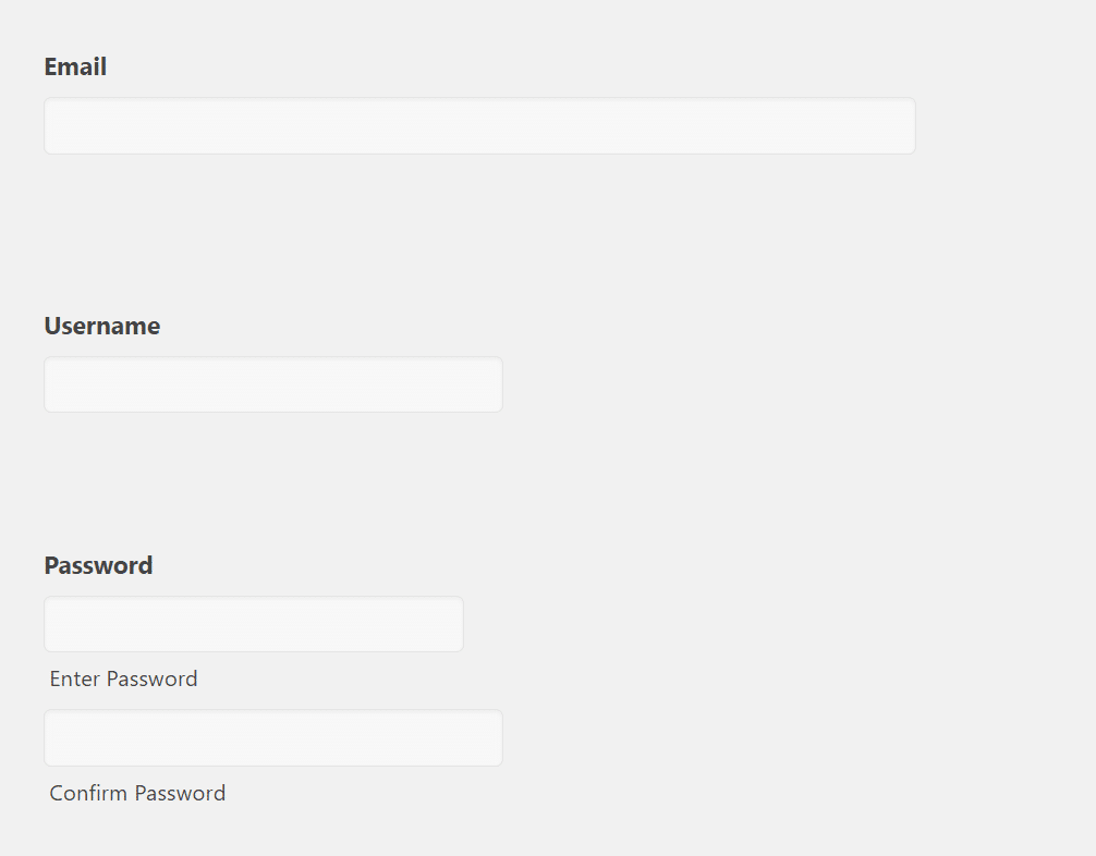 Ajouter des champs pour l’identifiant et le mot de passe