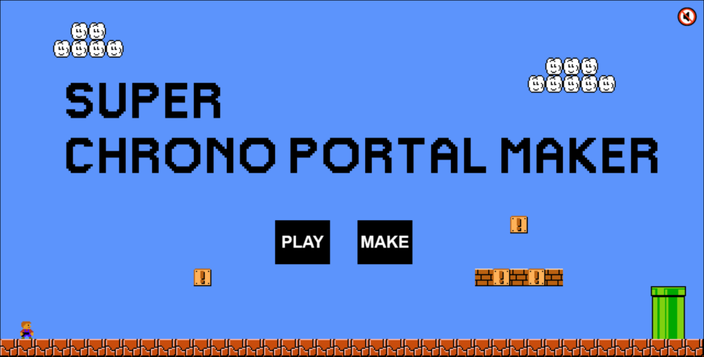 Super Chrono Portal Maker, um jogo HTML5 e JavaScript