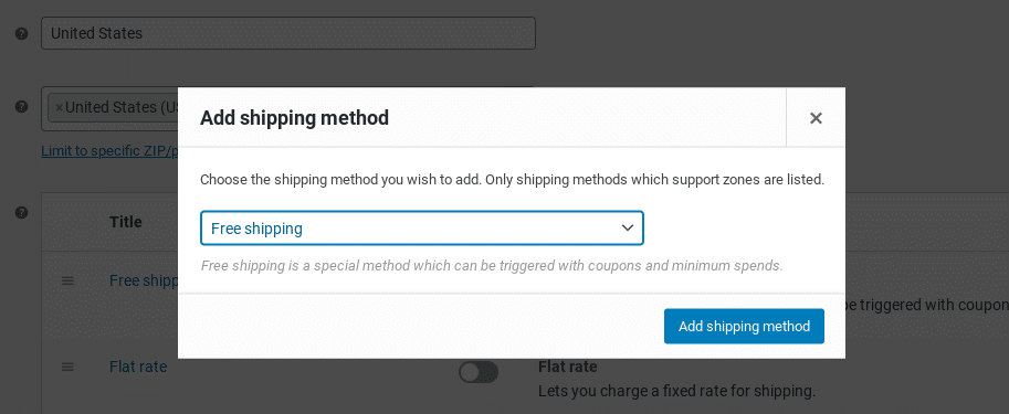 Añadir un método de envío gratuito en WooCommerce