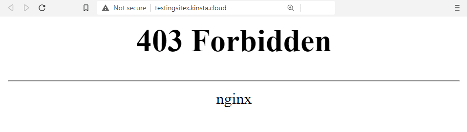 Criar um arquivo index.php com uma mensagem de manutenção.