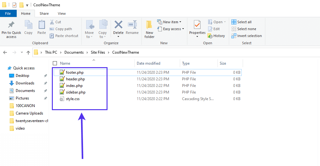 Die Dateien deiner Webseite für HTML zu WordPress