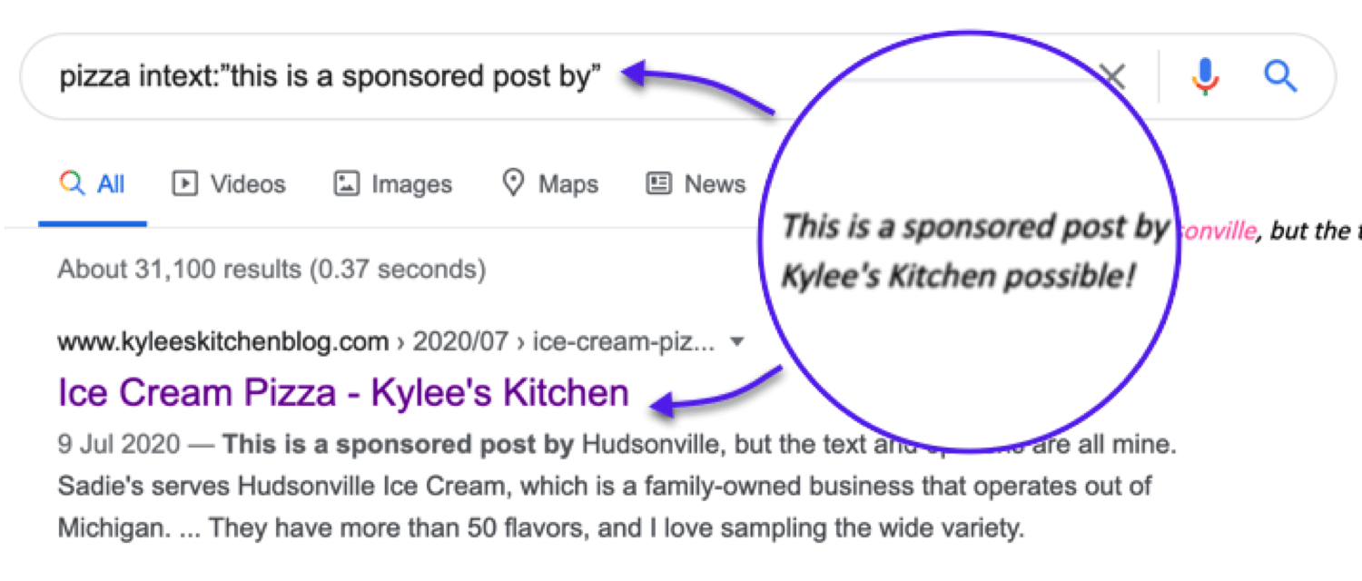 Quickly find sponsored post opportunities related to your niche
