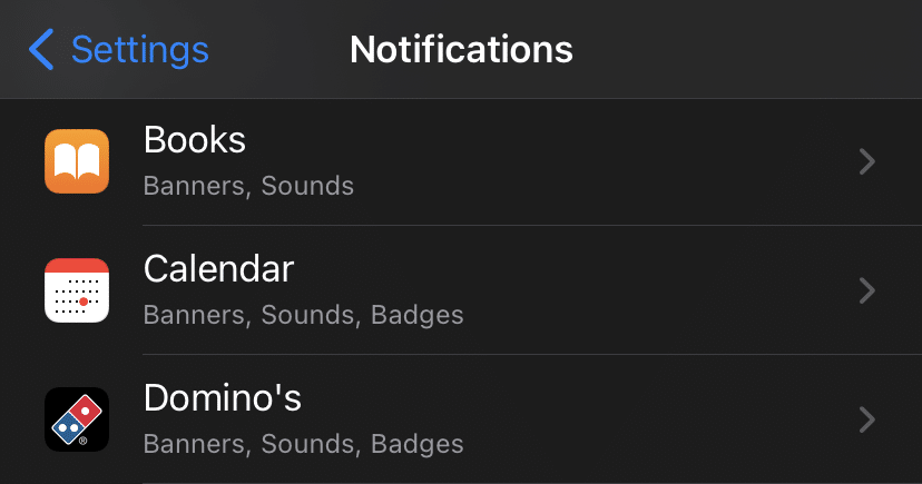 ios notifications