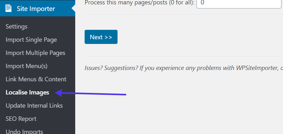 Localizar imágenes para la conversión de HTML a WordPress