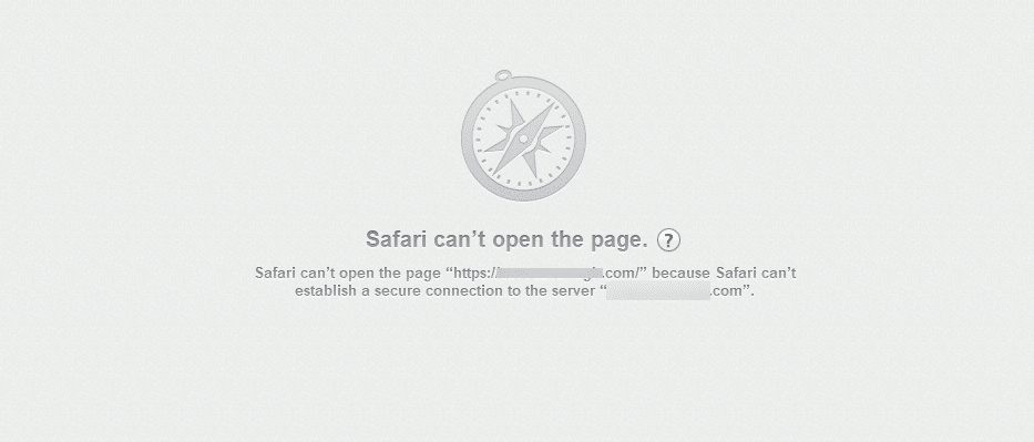 safari error