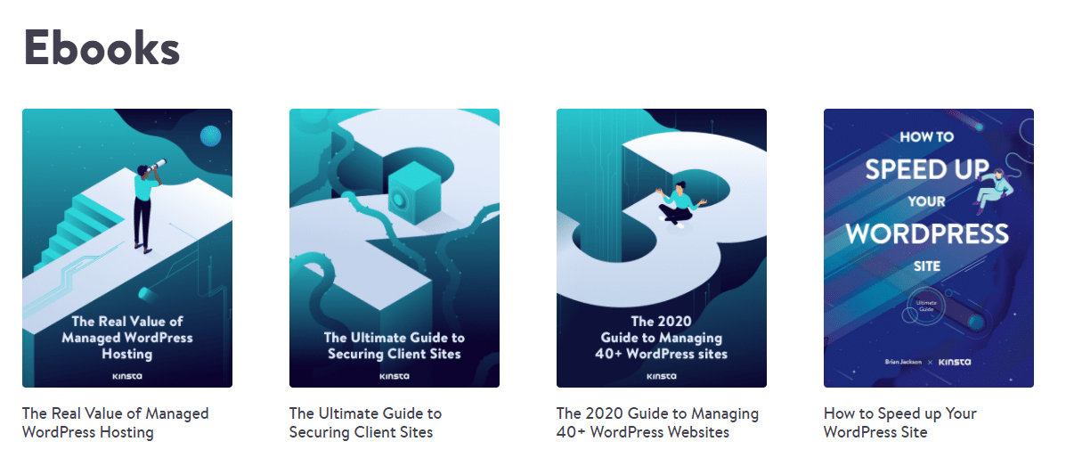 Kinsta's Ebooks are repurposed articles and one of the best affiliate sales tips