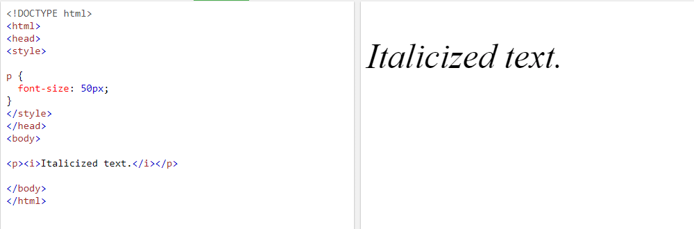 Impostare lo stile del font usando i CSS.