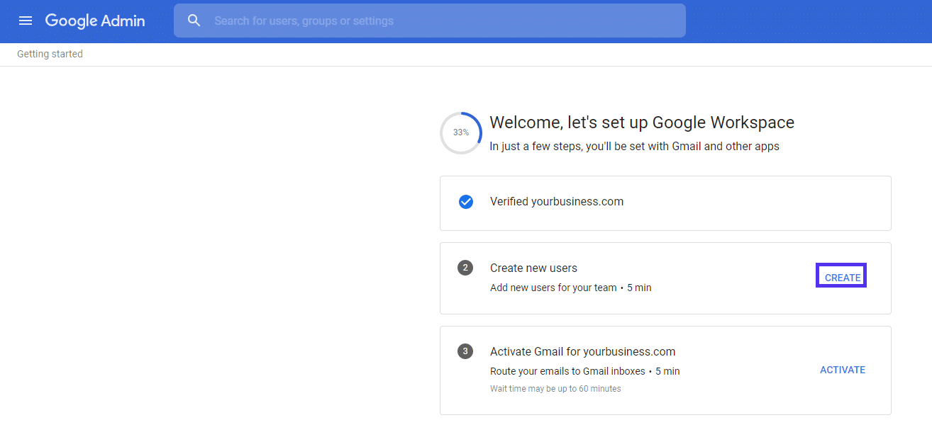 Hinzufügen neuer Nutzer in Google Workspace