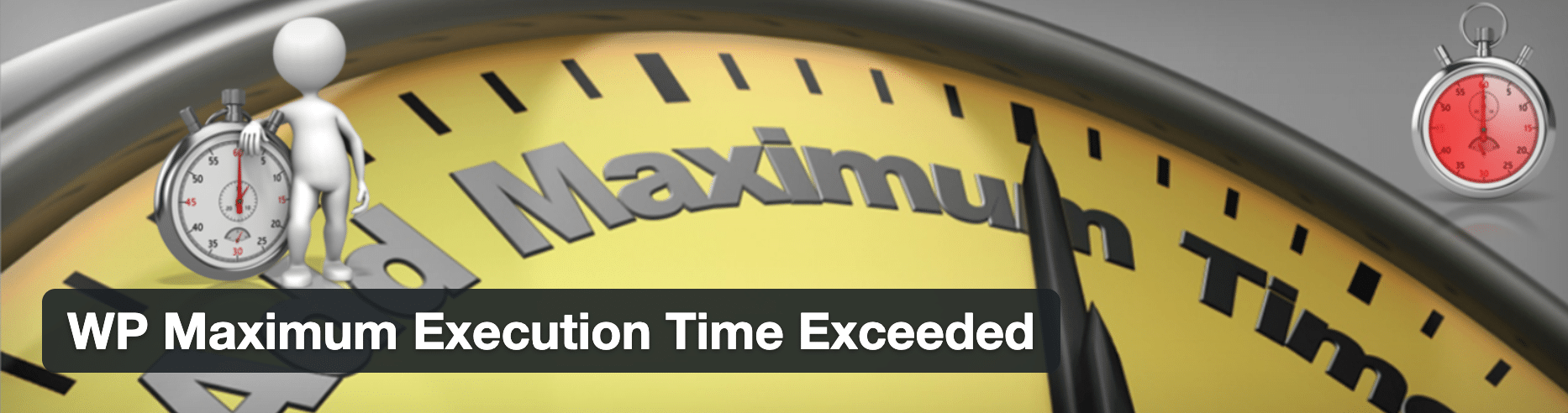 WP Maximum Execution Time Exceeded Plugin 