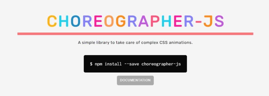 Bibliothèque Choreographer.js