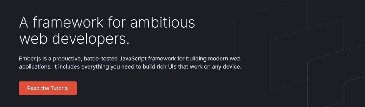 Ember.js framework