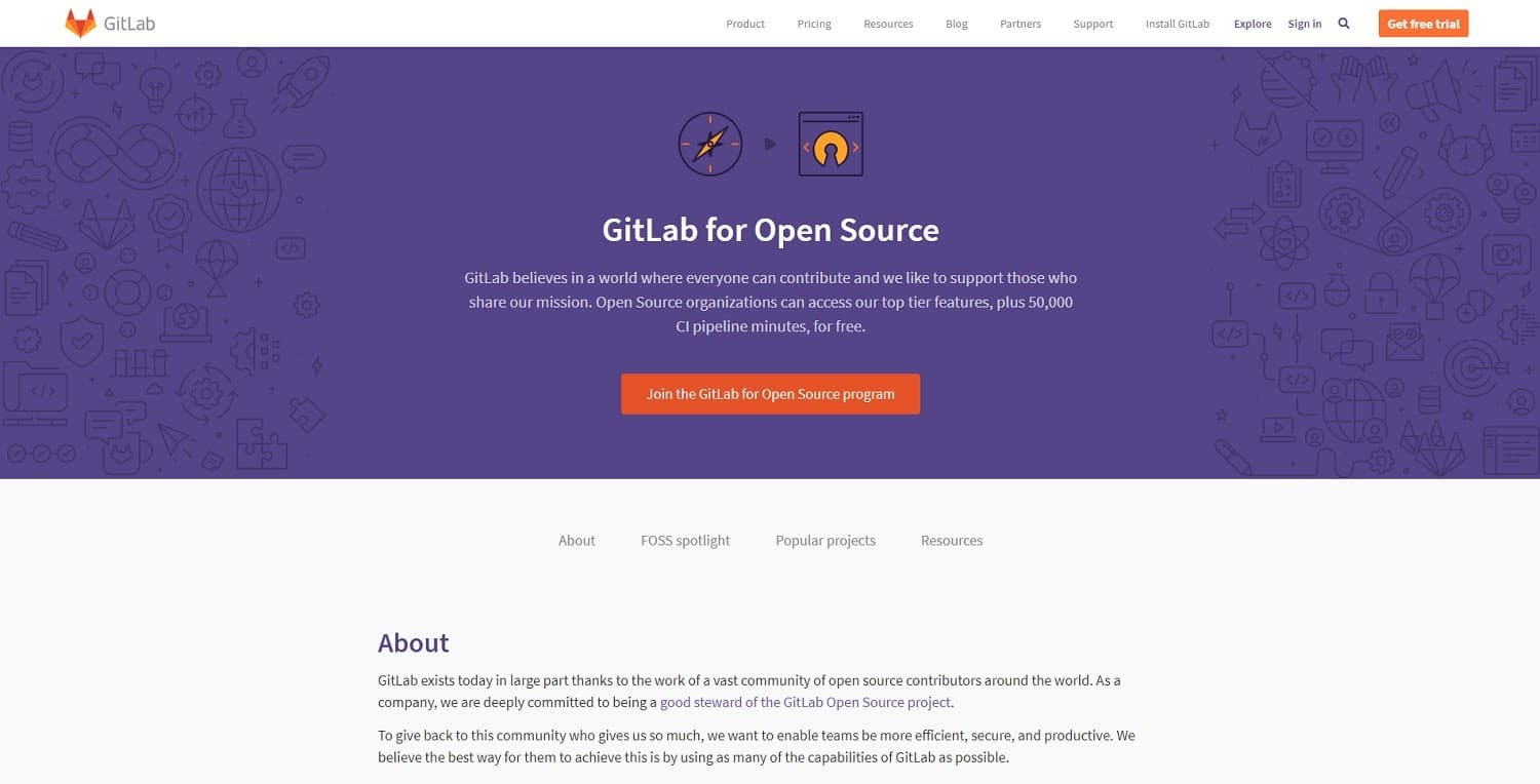 GitLab para Código Aberto