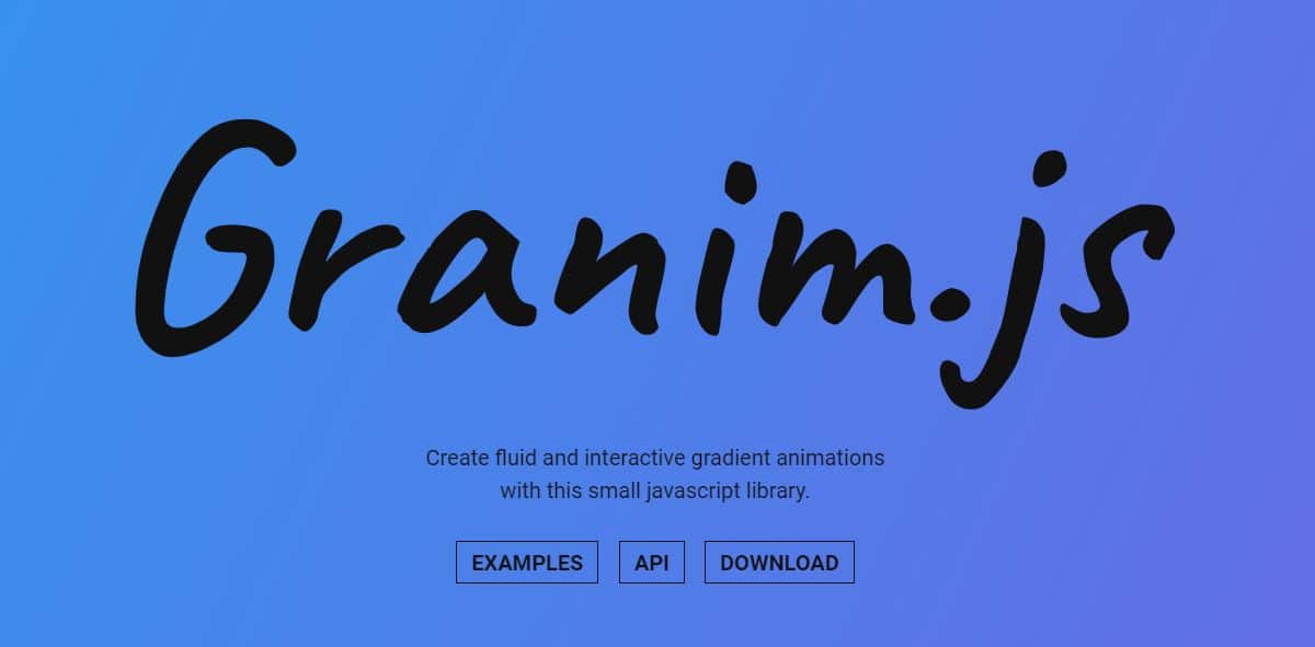 Bibliothèque Granim.js