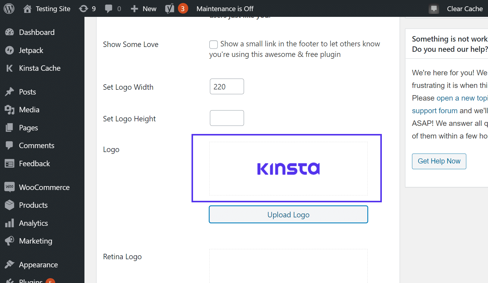 メンテナンスページに表示されるロゴ