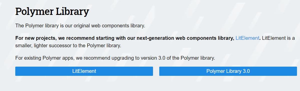 Bibliothèque Polymer