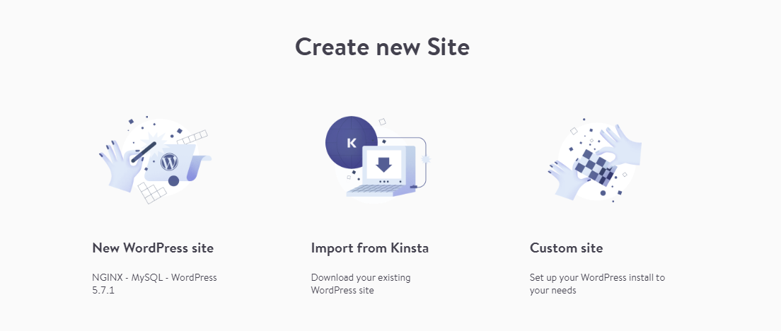 importul unui site web Kinsta la localhost folosind DevKinsta.