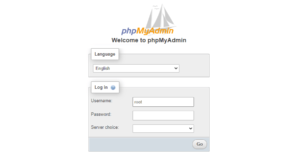 phpmyadmin default login phpmyadmin default login