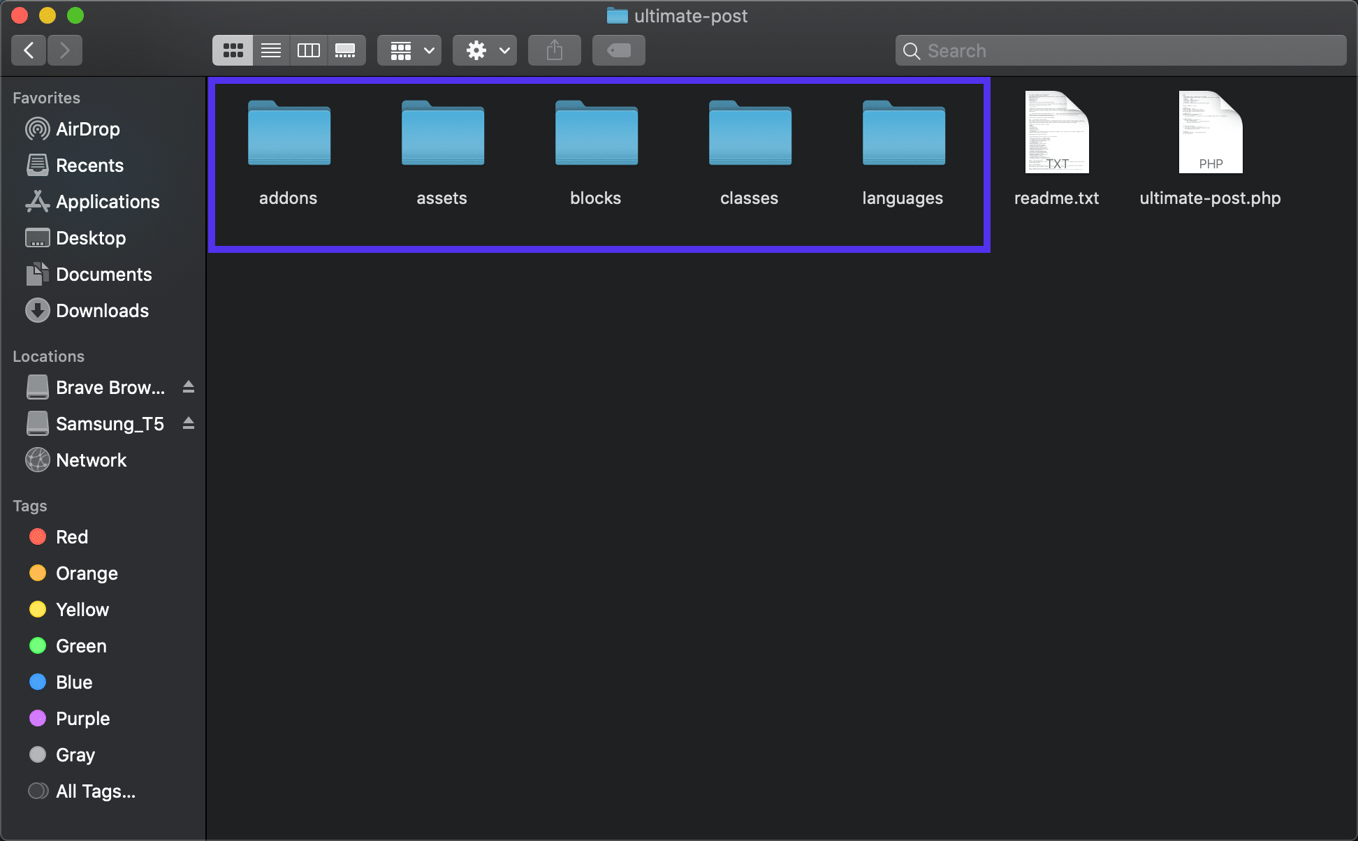 Denne mappe ligner et plugin.