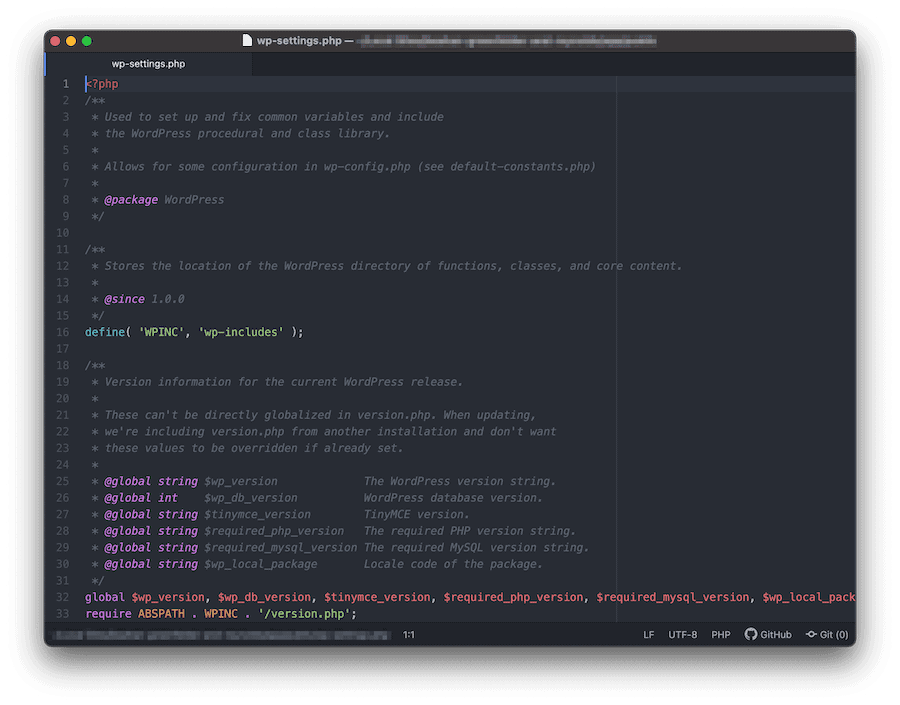 La aplicación Atom.