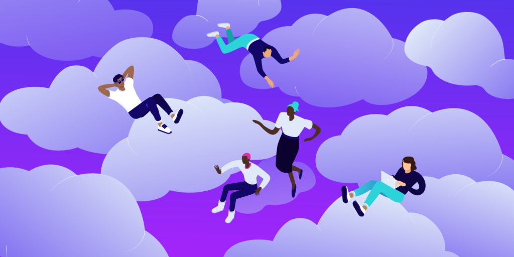 Benefits of cloud computing, featured image, illustration.