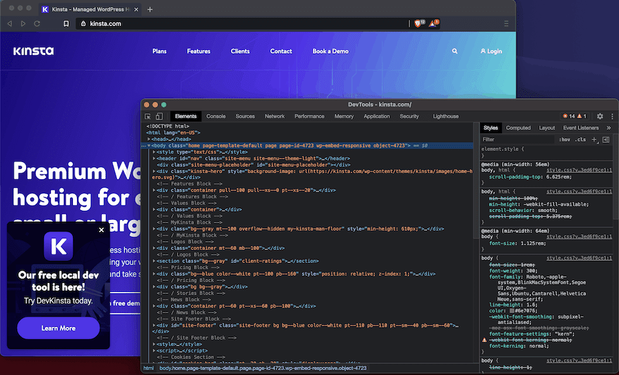 Brave browser’s DevTools