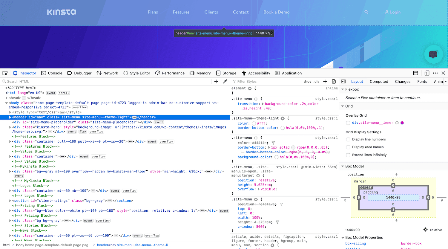 Firefoxのデベロッパーツール