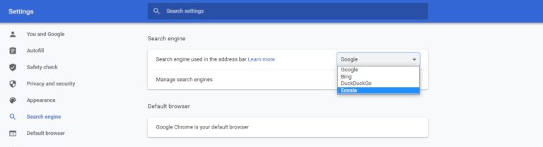 How To Change The Default Search Engine On All Browsers