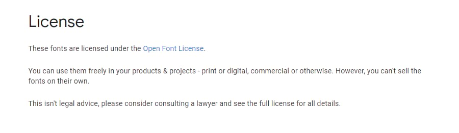 Open font license.