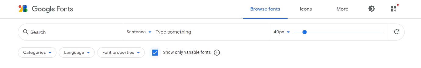 google essay fonts